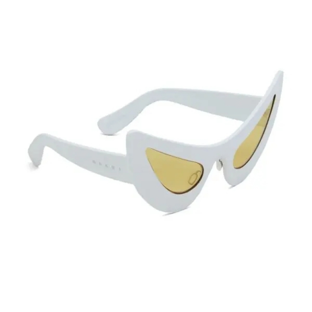 Marni White and Gold Cat-Eye Sunglasses - Picture 2 of 16